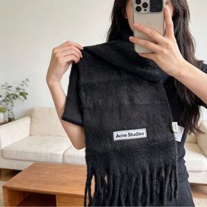 Acne Studios Black Scarf
